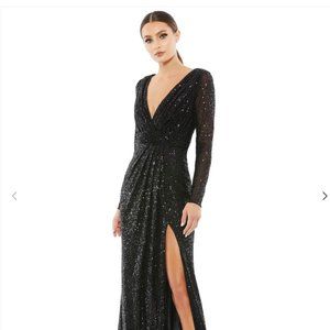 Mac Duggal 26490 Prom Long Sleeve Sexy Dress